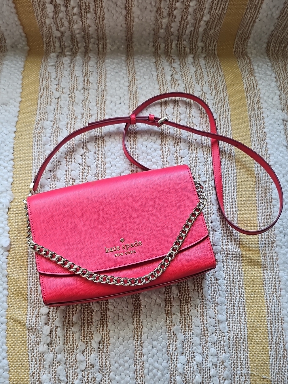 kate spade Carson Convertible Crossbody In Flourescent Geranium